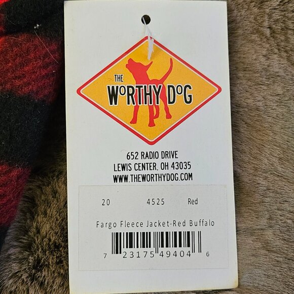 NEWTHE WORTHY DOG Fargo Reversible Fleece Dog Jacket Double-Layer Wind-Resistant - Picture 5 of 9